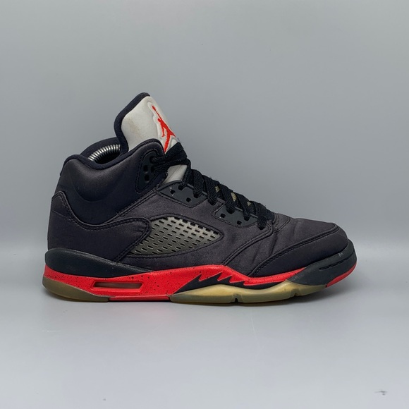 Nike‎ Air Jordan 5 Retro Satin Bred 440888-006 Youth Sz 7Y Women’s Sz 8.5 - Picture 5 of 10